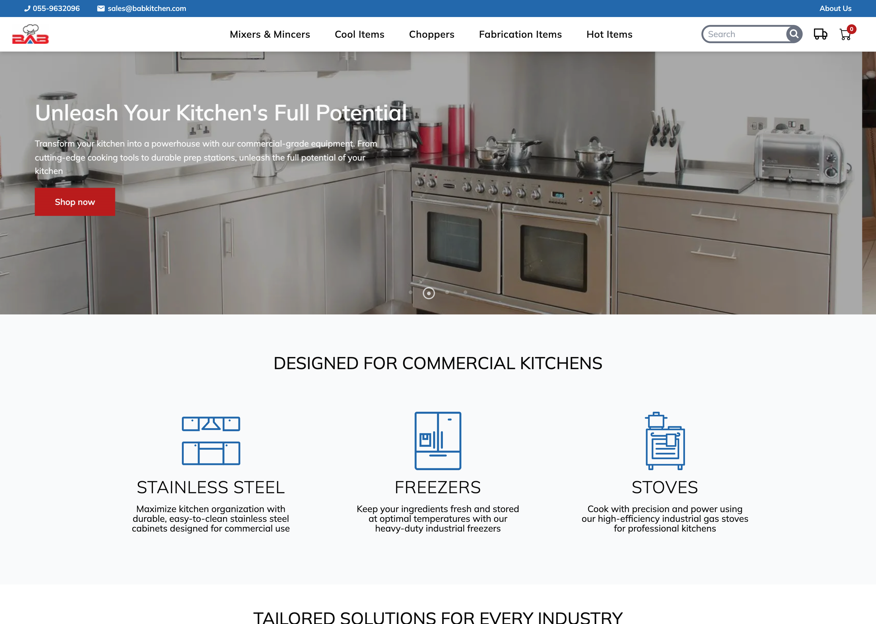 Bab Al Bahar Kitchen Equipment Platform