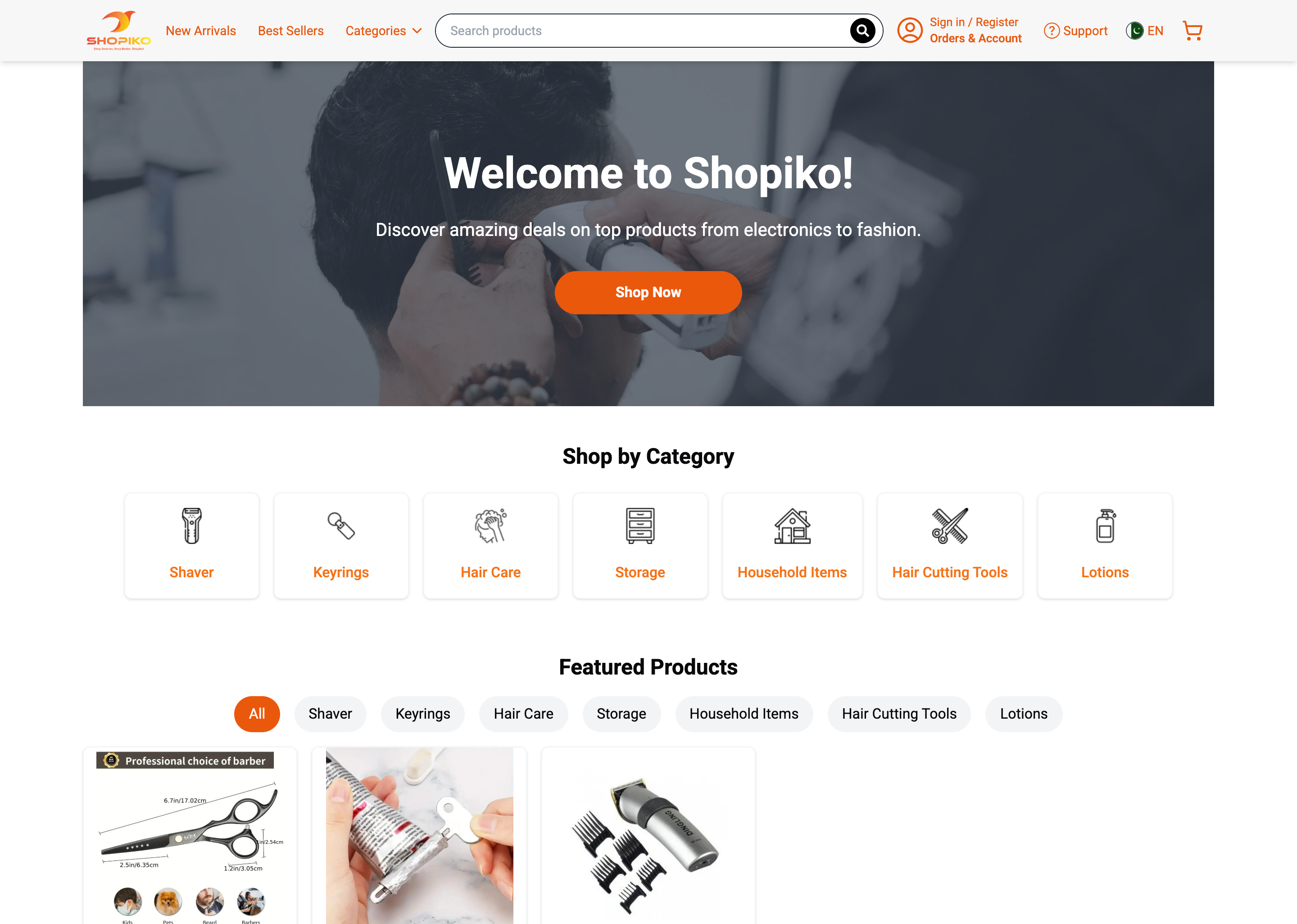 Shopiko E-commerce Platform